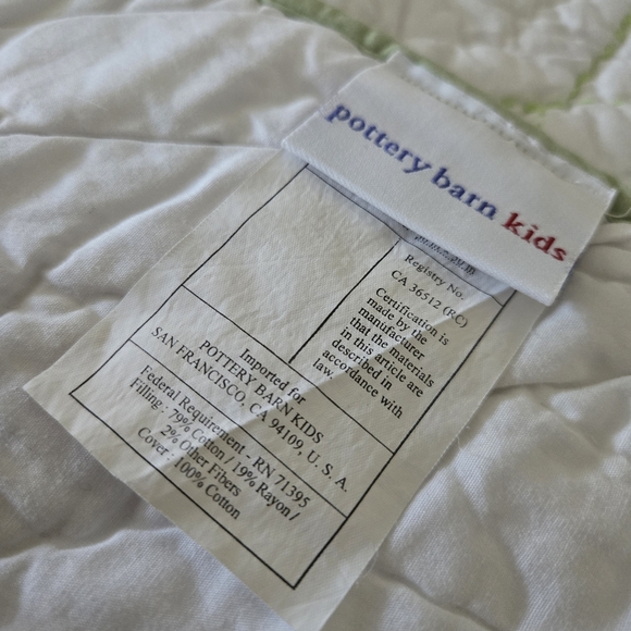 Pottery Barn Baby Flower blanket quilt - Picture 3 of 4